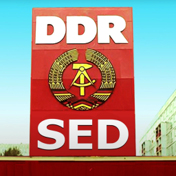 Red Paradesquare of the German Democratic Republic