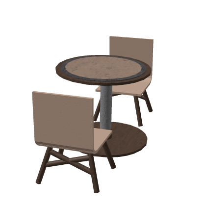 Cafe Table Chair Roleplay Relax Dining