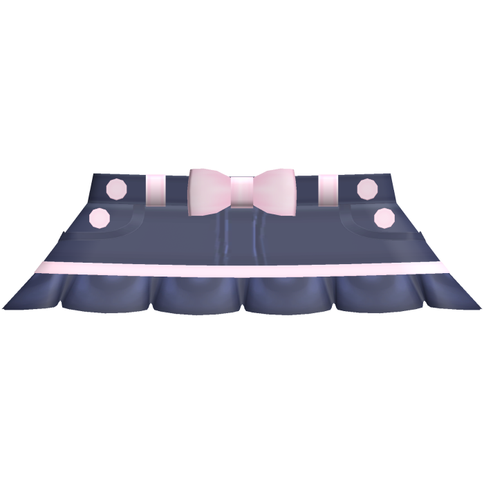 Cute Pink Denim Cutecore Mezzo Piano Skirt