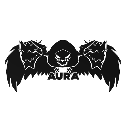 Cartoony White Hood Aura Dragon Wings Combo