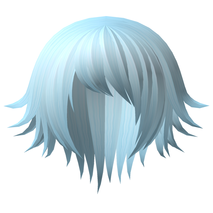 goth vampire bob hair light blue