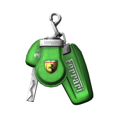 Green Luxury Race Car Keys (R15) thumbnail