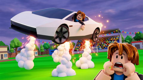 [🎃] [Roadster🚀] Flying car obby