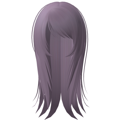 ☆ emo scene messy wispy long hair light purple