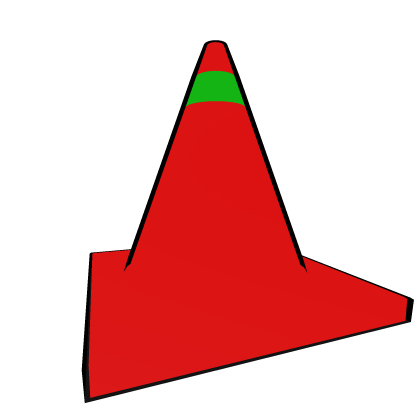 Christmas Traffic Cone (Red Neon) Roblox item