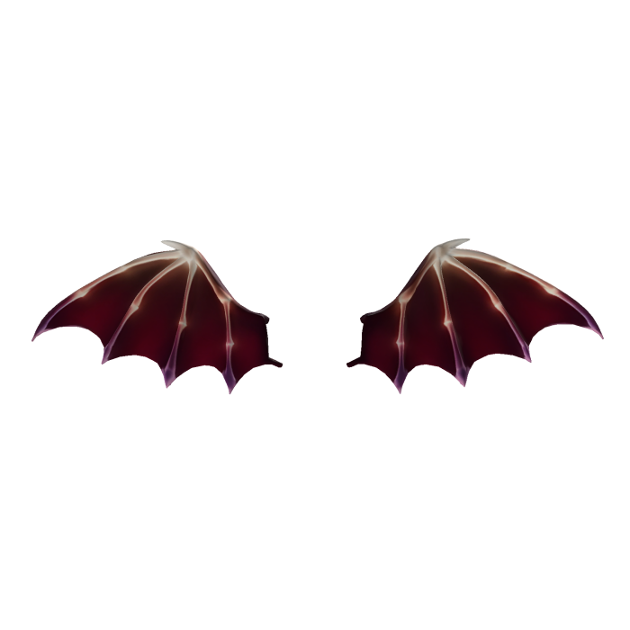 Dark Red Dracula Vampire Devil Angel Wings Aura