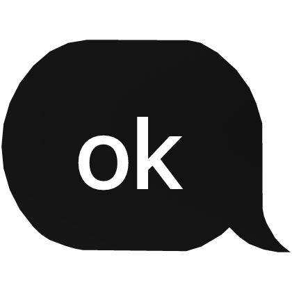 ok text bubble