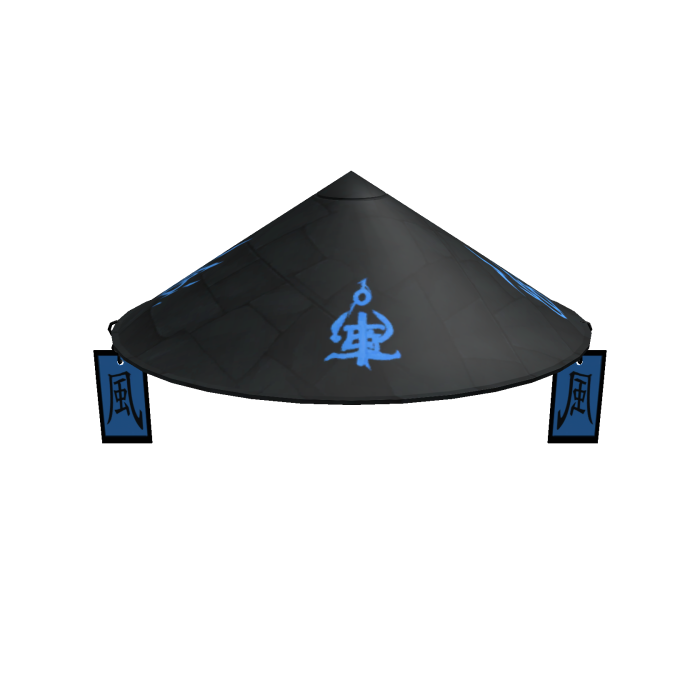 Blue Samurai Hat