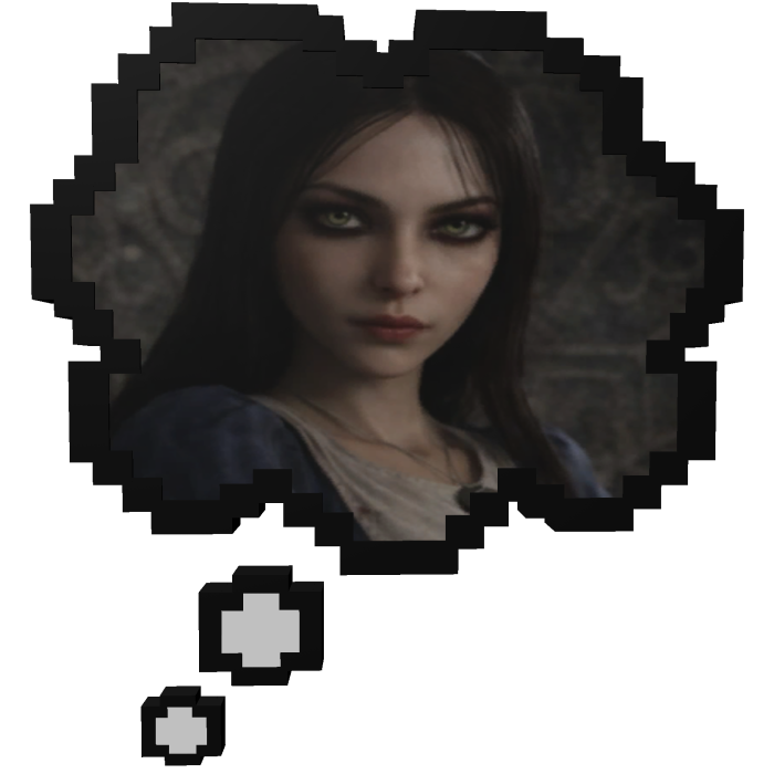 Alice ( ALICE MADNESS ) | Thinking Bubble 