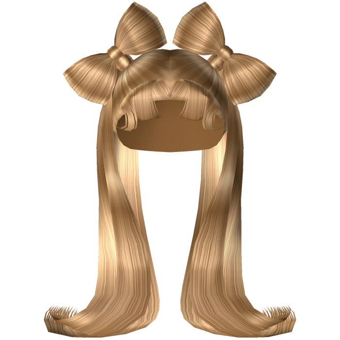 Y2K Caramel Blonde Diva Bow Pigtails