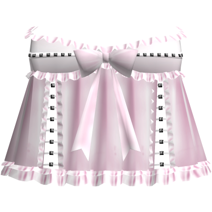 adorable gothic studded silky dress in pink Roblox item