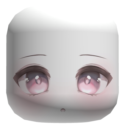 ♡ cute confused soft pink blush face