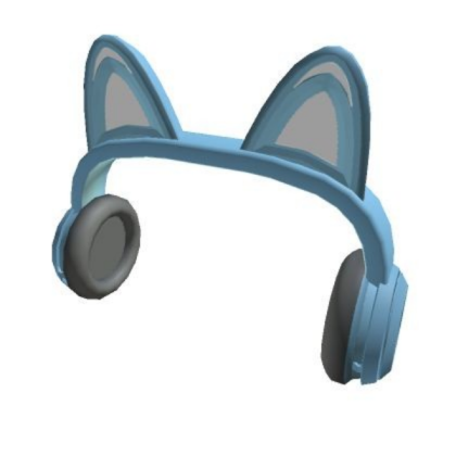 blue gamer headset 💙 Roblox decal