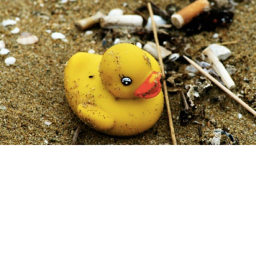 Put the duck in toxic waste :)