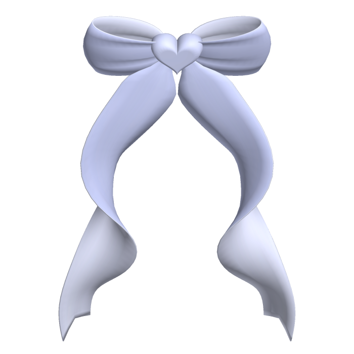 cute curly back bow violet