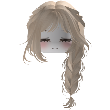 Cute Y2K emo hair adorable braids curls (Blonde) Roblox item