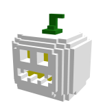 White Pixel Pumpkin - Dynamic Head