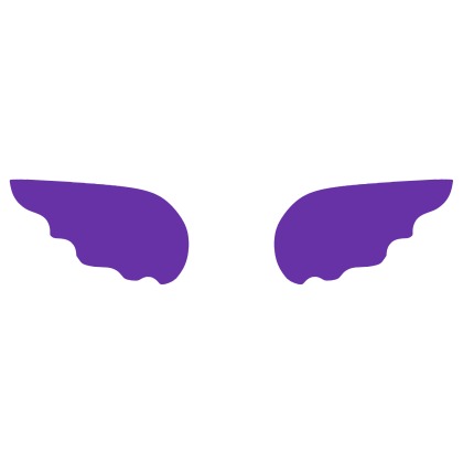 ♡ Cute Simple Sticker Angel Wings in Dark Purple