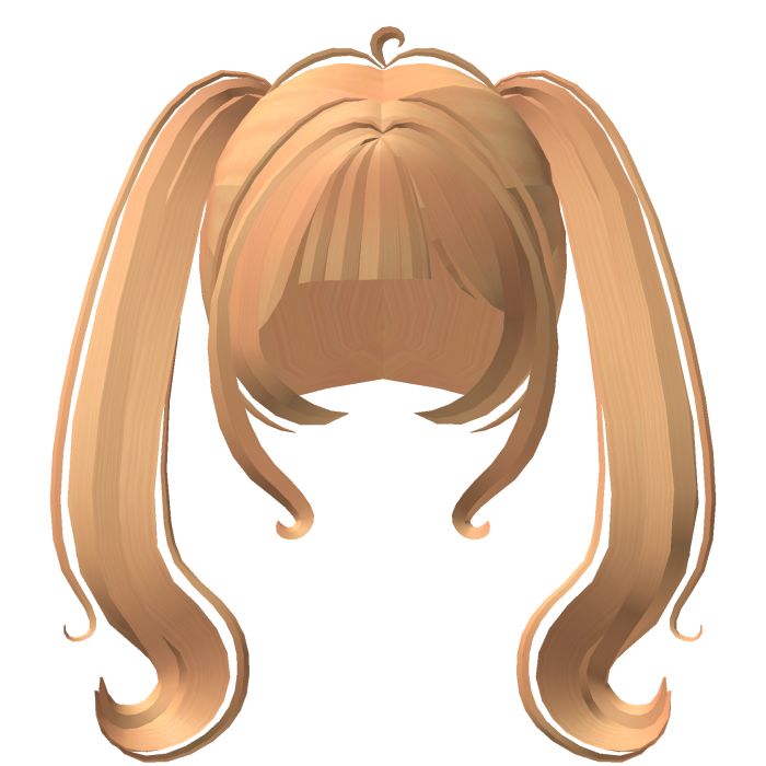 ♡ anime chan giant curly pigtails in honey !