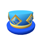 1/1 Golden Blue Crystal Top Hat