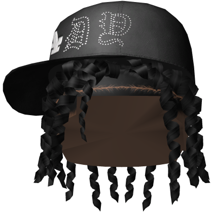 Curly 2 Strand Twist w LA Dandy Hats Roblox item