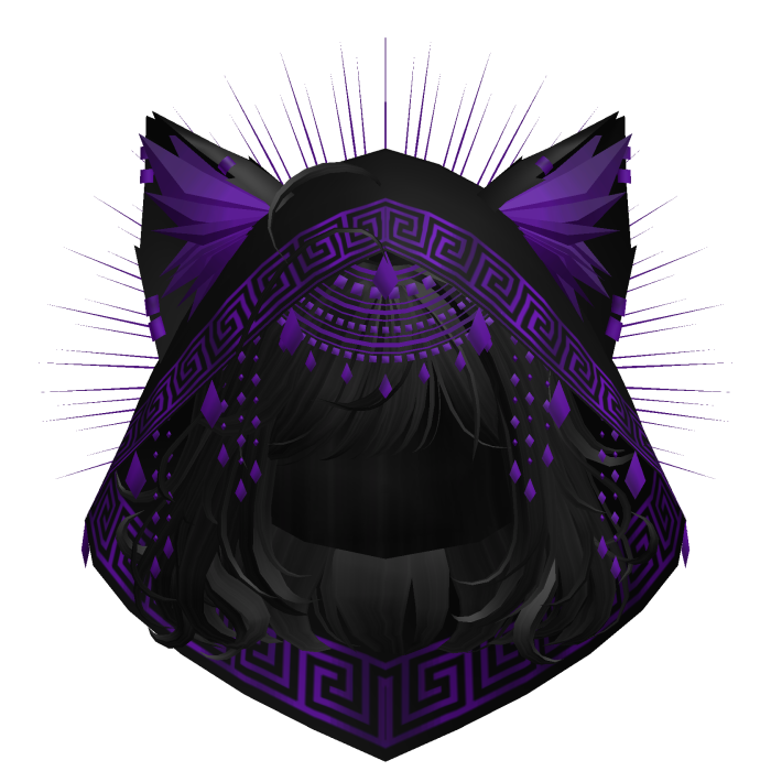 Egyptian Bob w/ Divine Purple Black Hood