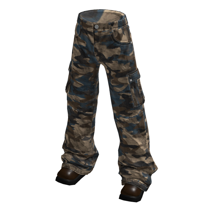 Camo Cargo Pants (Olive)