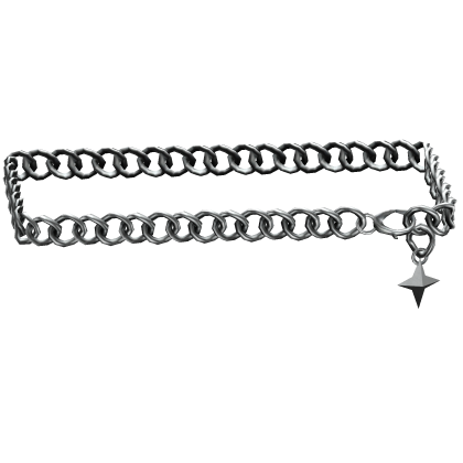 1.0 Silver Y2K Emo Waist Chain Belt with Star 