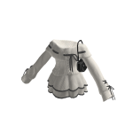 🍀Off-shoulder Knit Ruffle Dress w Minibag
