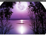 Violet ,purple moon