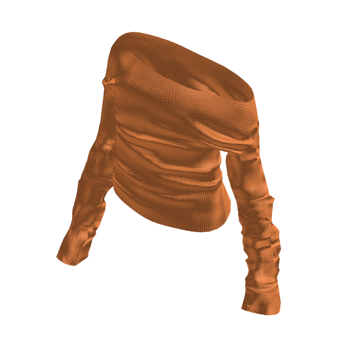Terracotta Off-Shoulder Sweater