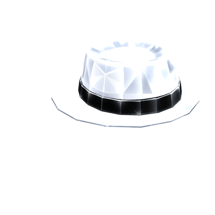 [EMISSIVE] White Sparkle Time Fedora