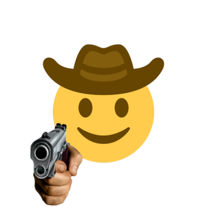 Cowboy Emoji Transparent Roblox decal