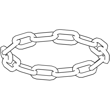 Glowing Chainlink Halo White Black