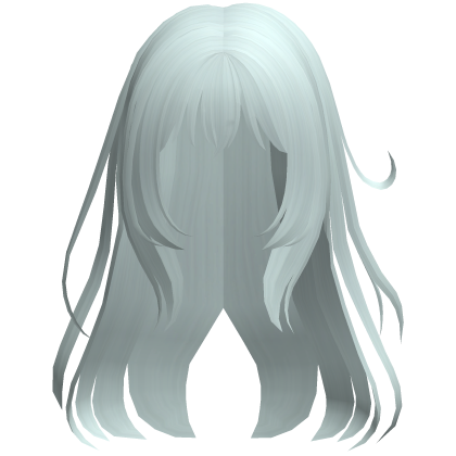 teal wispy loose angelic anime hair