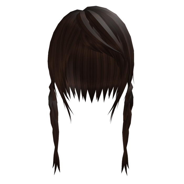 Messy Cute Emo Braids Brown