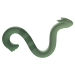 Green Alien Fluffy Cat Tail