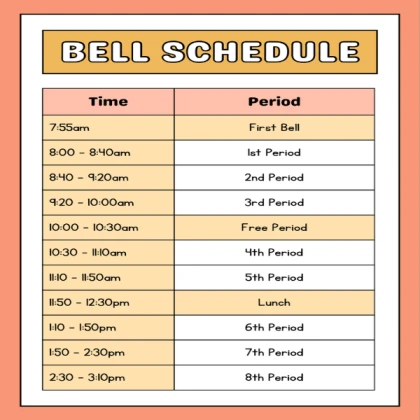 School Bell Schedule