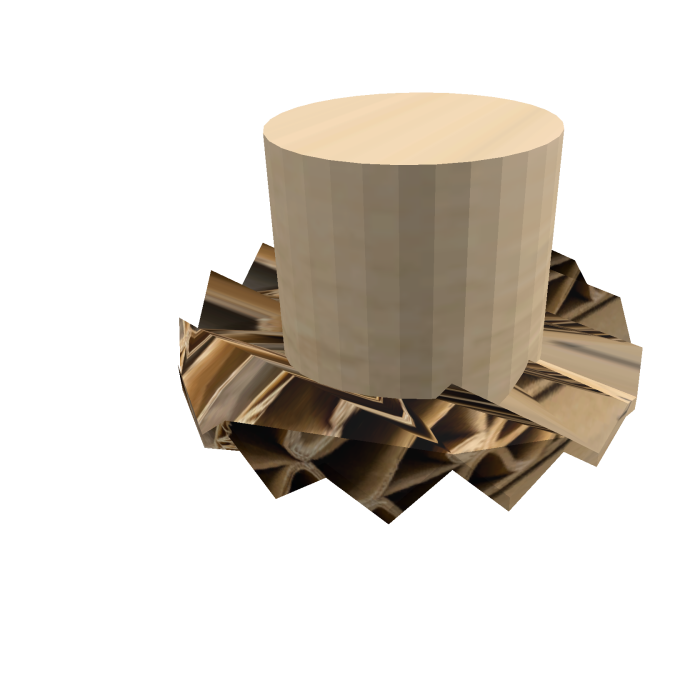 Cardboard Wavy Top Hat