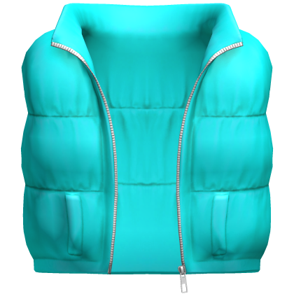 Cyan Blue Puffer Vest [BOY] Roblox item