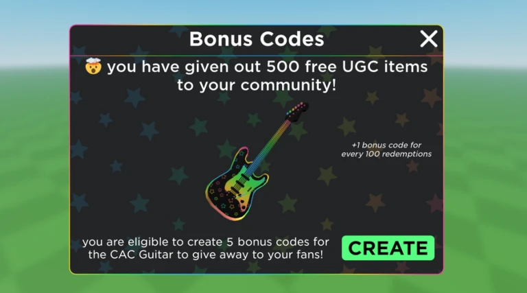 free ugc codes roblox games