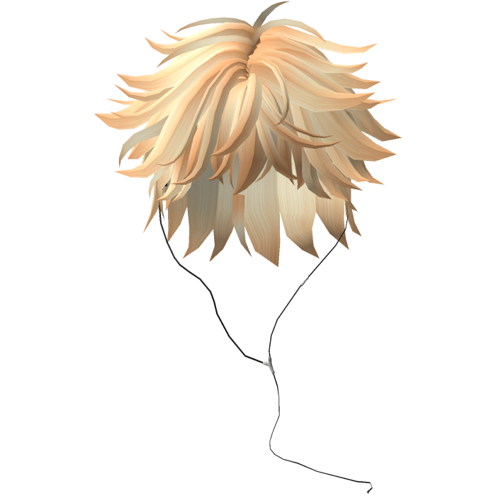 Y2K emo boy with headphones, blonde hair