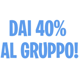 dai 40% di cose che compri a questo povero gruppo
