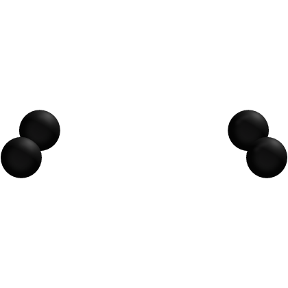 ♡ black hair bobbles Roblox item