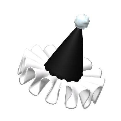 Dark Clown Party Hat in Black Roblox item