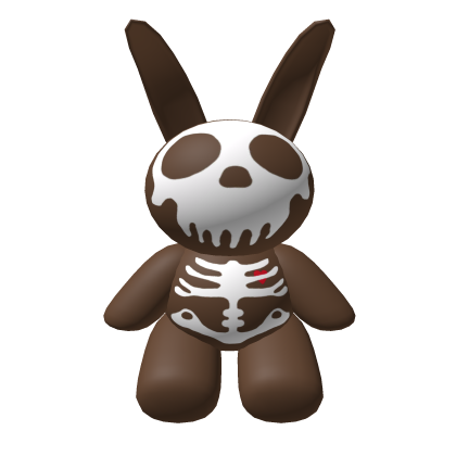 Giant Skeleton Bunny Backpack Brown