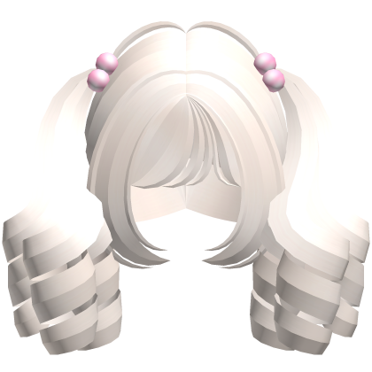 ꒰♡꒱ sweet princess light blonde curly pigtails