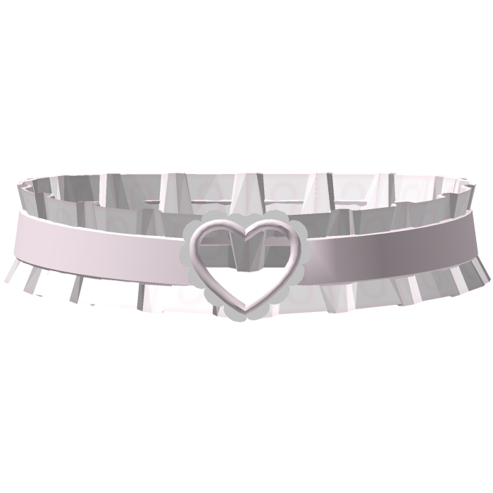 ᰔ cutesy pink heart choker