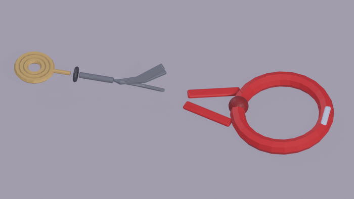 Low Poly Ninja Pack x24 Weapons Gear Dojo Props preview 4