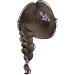 Stylish Side Braid with Stars! (Brown)